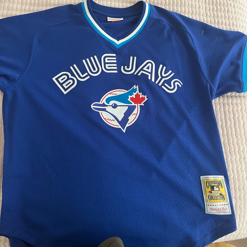 VINTAGE MITCHELL & NESS TORONTO BLUE JAYS JERSEY 
*XL*